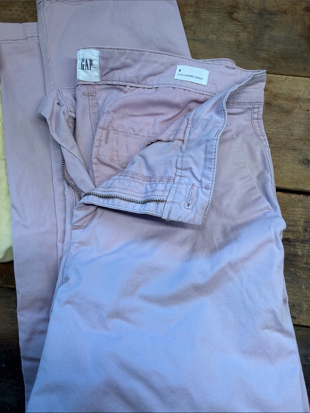 GAP Pastel Lavender Pink Girlfriend Khaki Pants